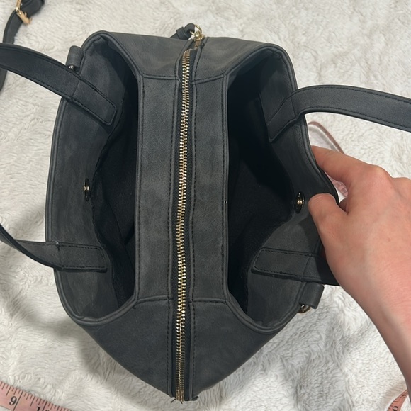 Free People - Charcoal Deep Gray 2-Way Handbag - Picture 10 of 16